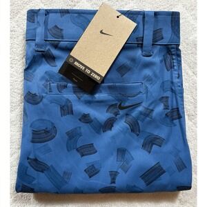 Nike Tour Men's Repel 34x8 Chino Dri-Fit Golf Shorts Blue Geometric Print - 668